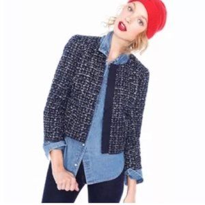 J. Crew Midnight Tweed Blazer